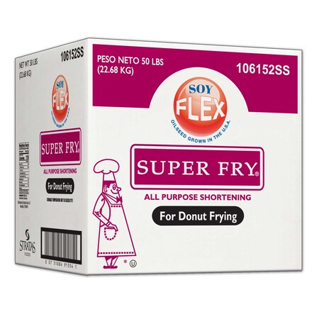 Super Fry Soy Flex All Purpose Donut Frying Shortening 50lbs 106152 SS